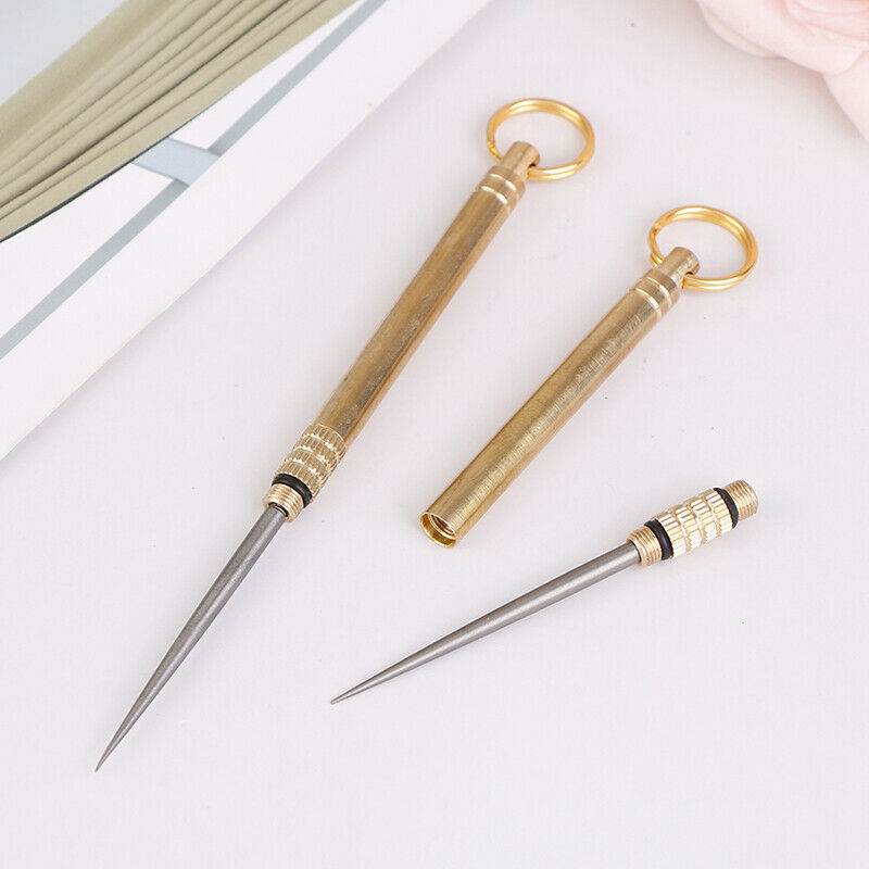 Titanium Alloy Toothpick Fruit Fork Keychain Camping Tool Toothpick Outdoor BDA