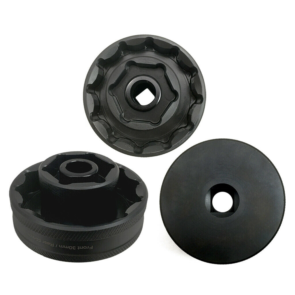 55mm & 30mm Wheel Nut Socket Tool for Ducati 1199 1198 1098 Steel Black