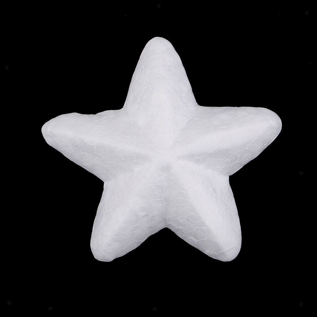 30x Christmas Star Styrofoam Foam Material For Kids Children Modeling Craft