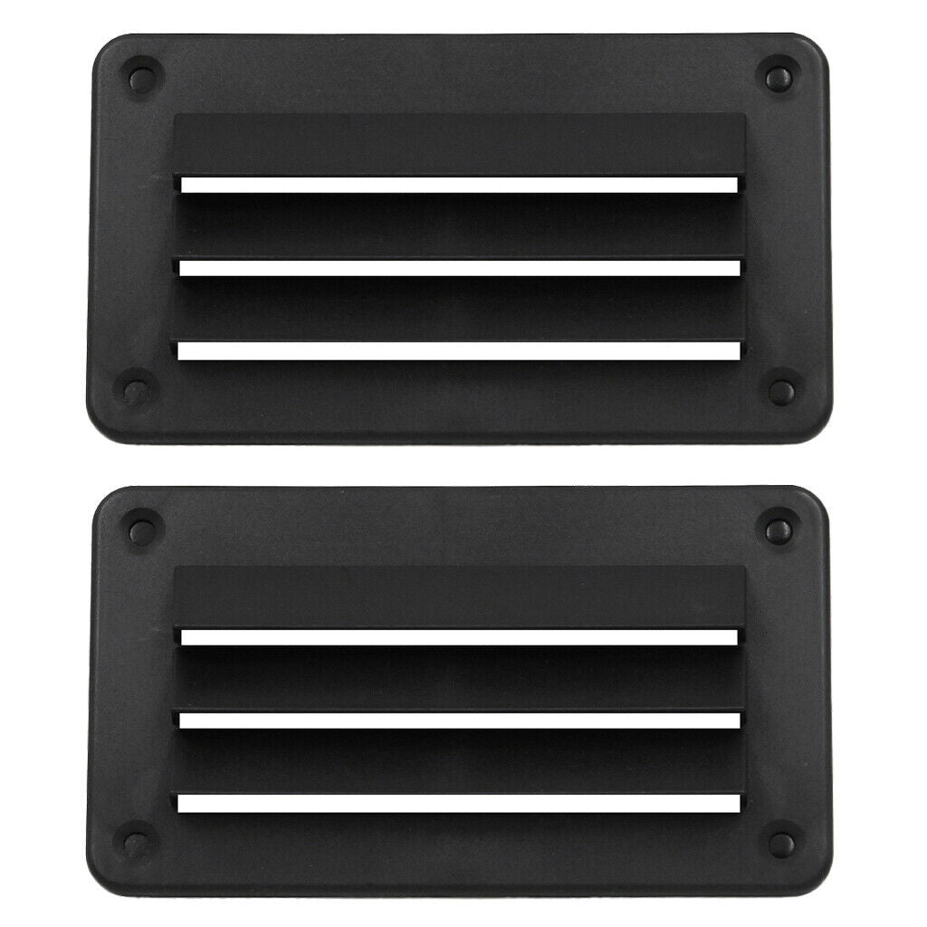 2x Plastic Car Louvered Ventline Air Vent for Caravan RV Boat Marine