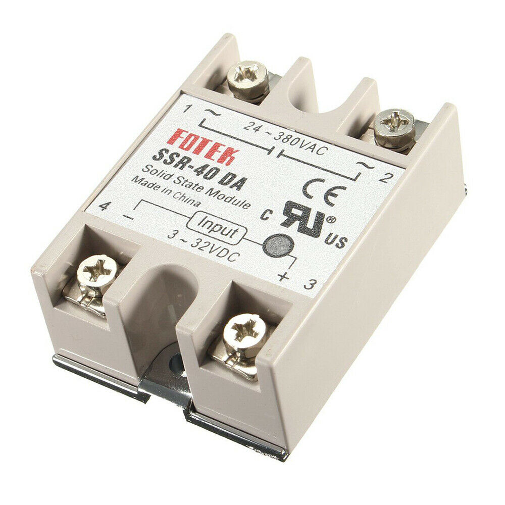 REX-C100 100-240V Digital PID Temperature Controller+40A SSR+ K Thermocouple