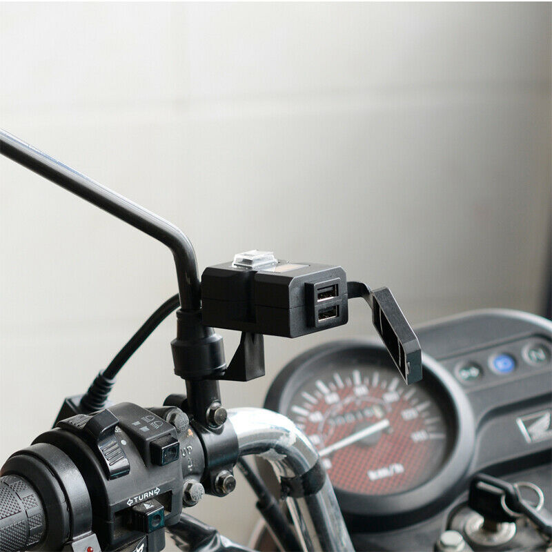 9V-32V 5V Motorcycle USB Cable Adapter Charger Socket Battery Tender Waterproof