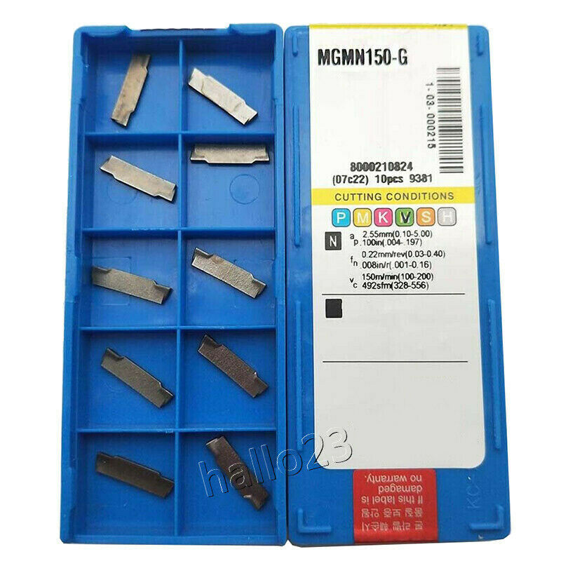 For Aluminium MGMN150-G 1.5mm Cut-Off CNC Grooving insert Carbide Inserts