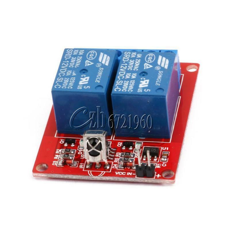 12V 2 Channel 2CH IR LED Relay Driver Module Infrared Remote Control + Receiver