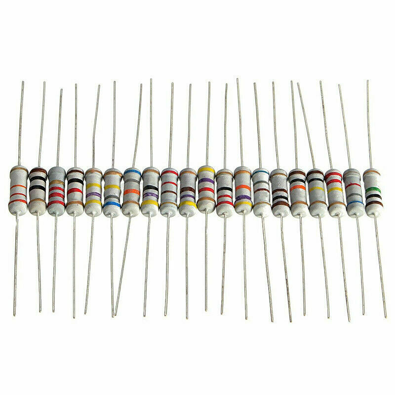 20Value 10 ohm-1M ohm 1W Resistor Set 5% Resistance Assortment Kit 200pcs