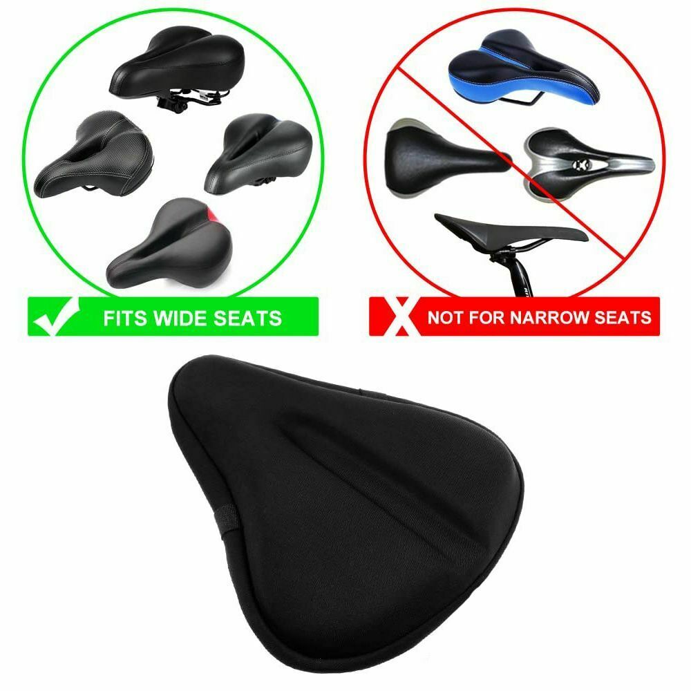 Soft Gel Cushion Silicone Saddle Cover Bike Seat Pad Cycling Accessories