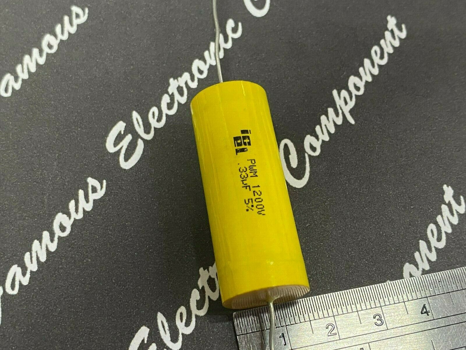 2pcs - ICEL PWM 0.33uF (0,33µF) 1200V 5% Axial Film Capacitor