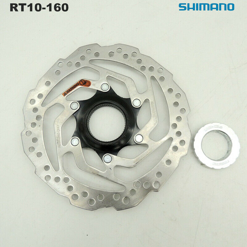 SM-RT10-S  Mountain Bike Disc Brake Rotor Center Lock 160mm with Lock RingFCA