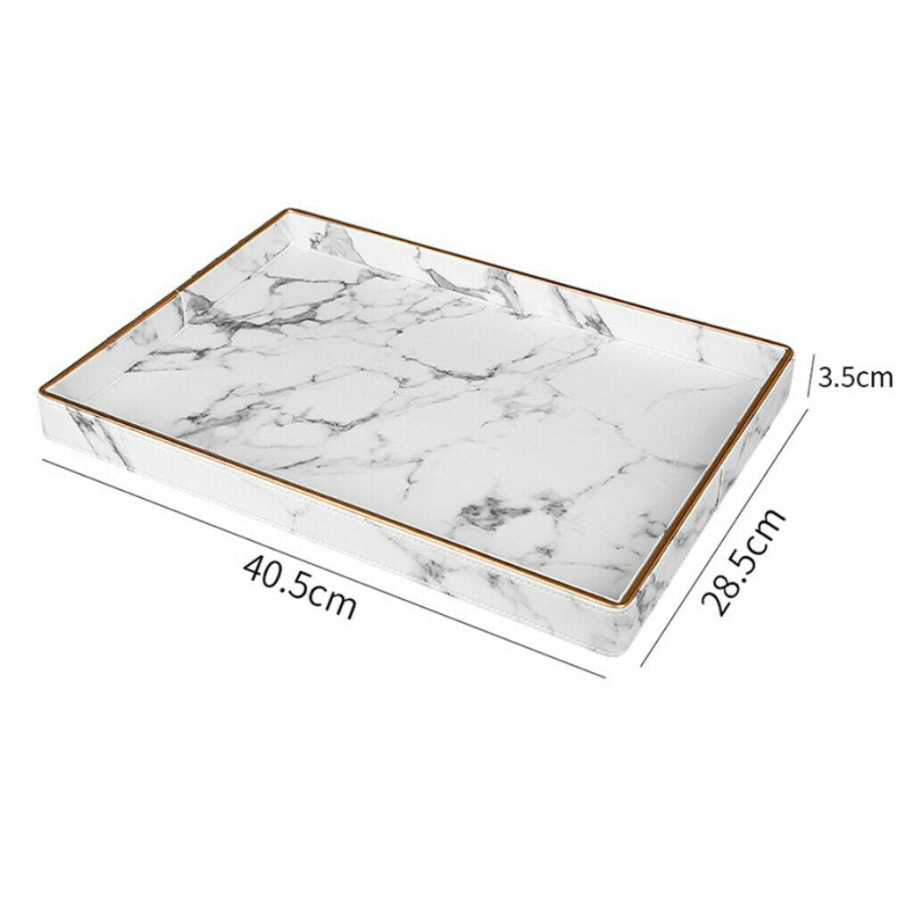 Marble Texture Serving Tray Storage Containers Boxes Tray Gifts