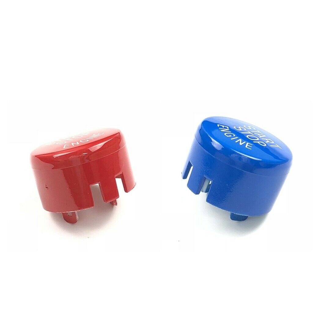 Car Engine Start Stop Button Cover For BMW F/G Chassis Series 25mm Red+Blue
