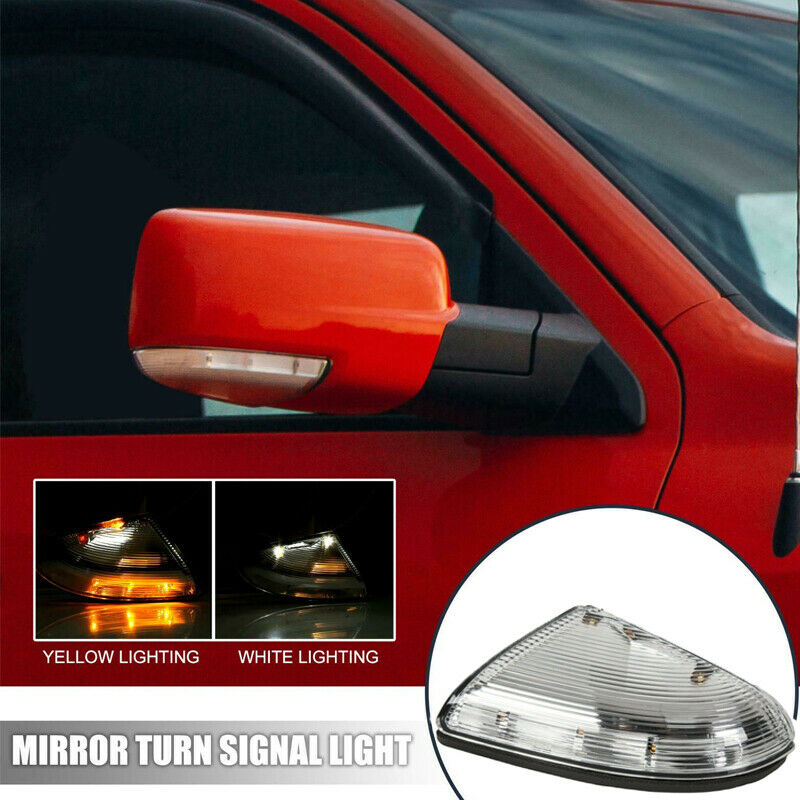 For Dodge Ram 1500 2009-2013 Passenger Side Mirror Turn Signal Light Clear Lens