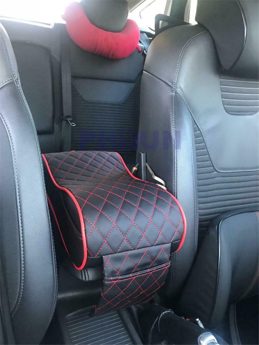 Center Console Armrest Pillow PU Leather Memory Sponge Armrest Seat Box Cover