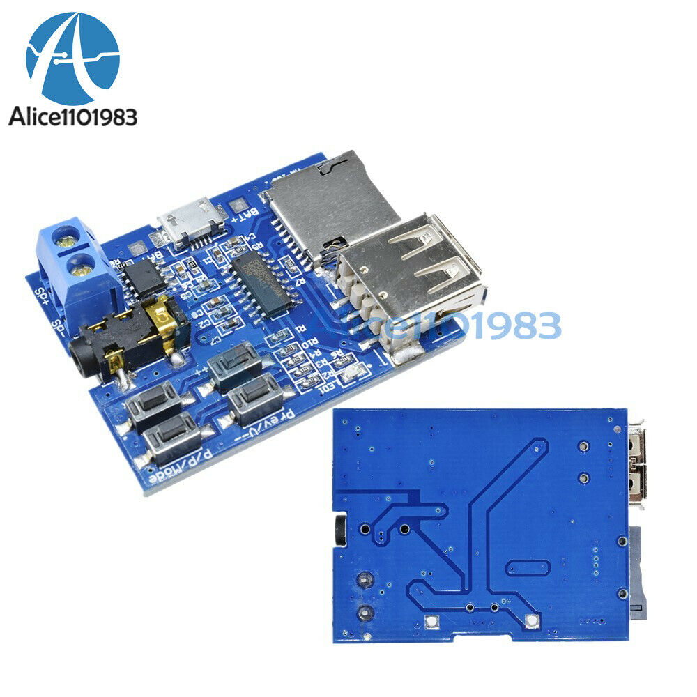 5PCS TF/U disk MP3 Format decoder board amplifier decoding audio Player Module