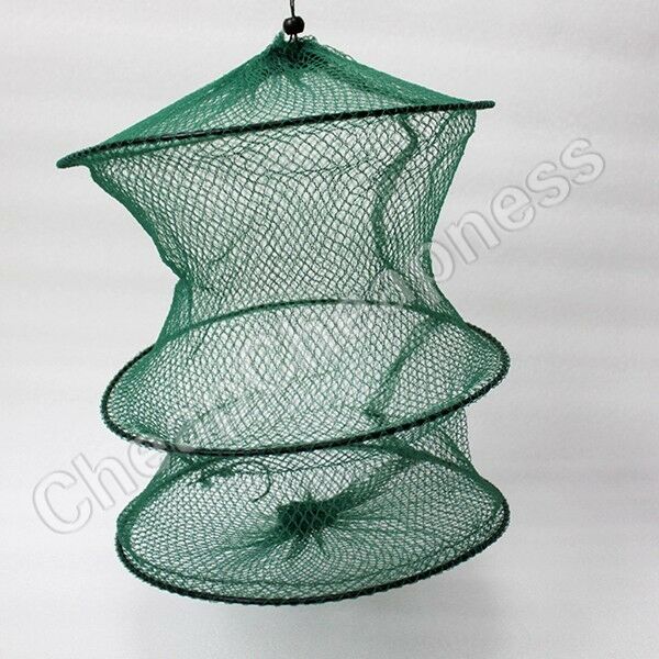 Layer Crab Fish Crawdad Shrimp Minnow Fishing Bait Trap Cast Dip Net Cage.l8