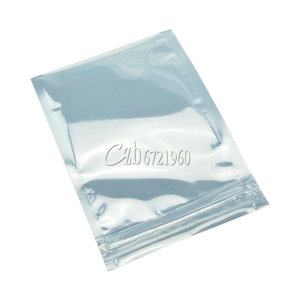 50PCS 80x120mm Anti Static Bag Plastic Zip Lock 8x12cm Shielding Holder Package