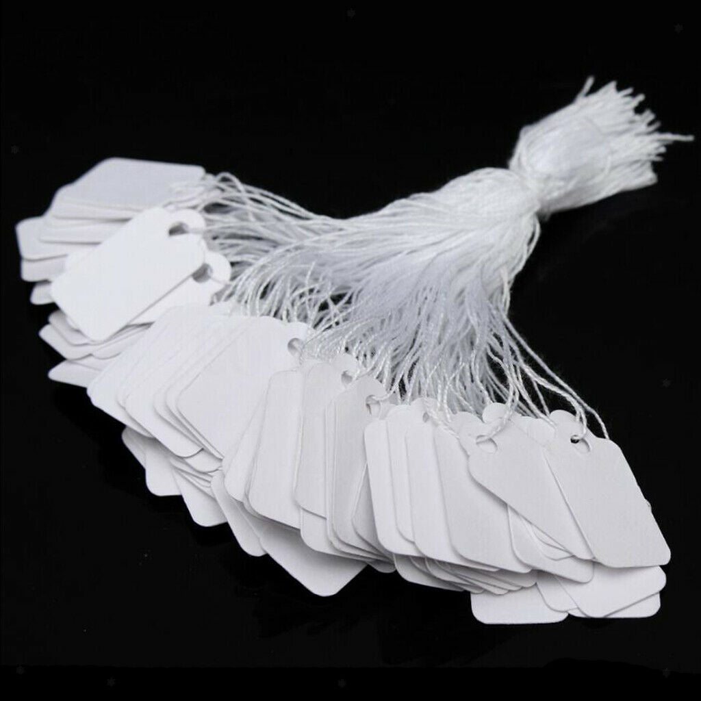 100pcs Labels Price Tags Blank Price Labels Jewelry Display Tags Labeling