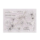 Branches Orchid Clear Stamps for Card Making Decoration and DIY Scrapbooking