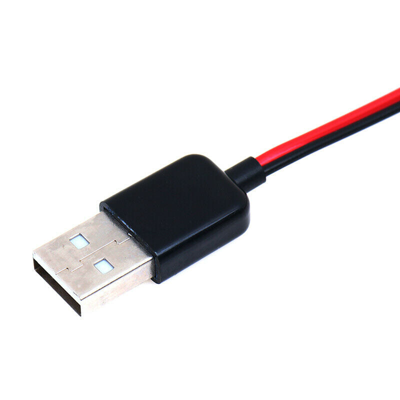 1Pc Alligator Test Clips Clamp to USB Male Connector Power Supply Adapter CaC!