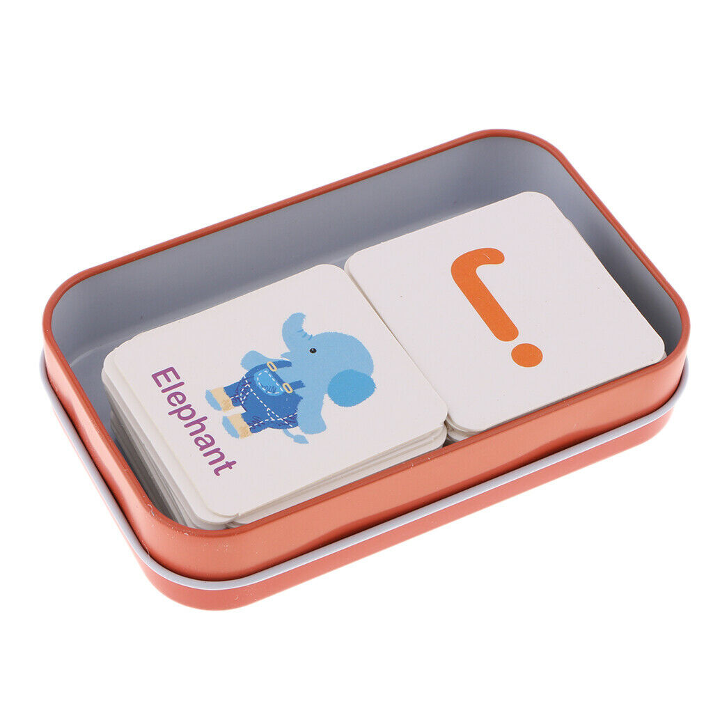 56 Pieces Preschool Educational Flash Cards for Kids Letters