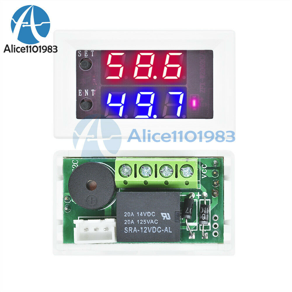 DC12V 10A Digital Red+Blue Display Hygrometer Sensor Humidity Controller Module