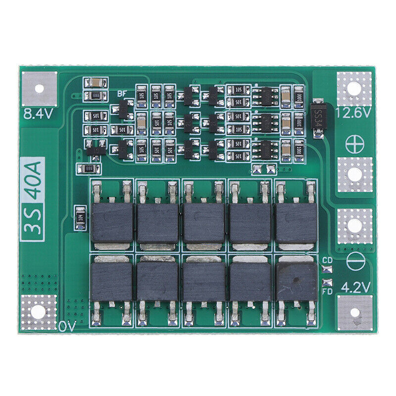 3S 40A 18650 Li-Ion Lithium Battery Charger Protection Board For Drill Motor.DD