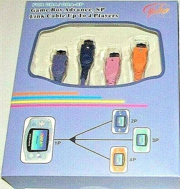 New 4-Player Link Cable for Game Boy Advance or GBA SP - Multiplayer Nintendo