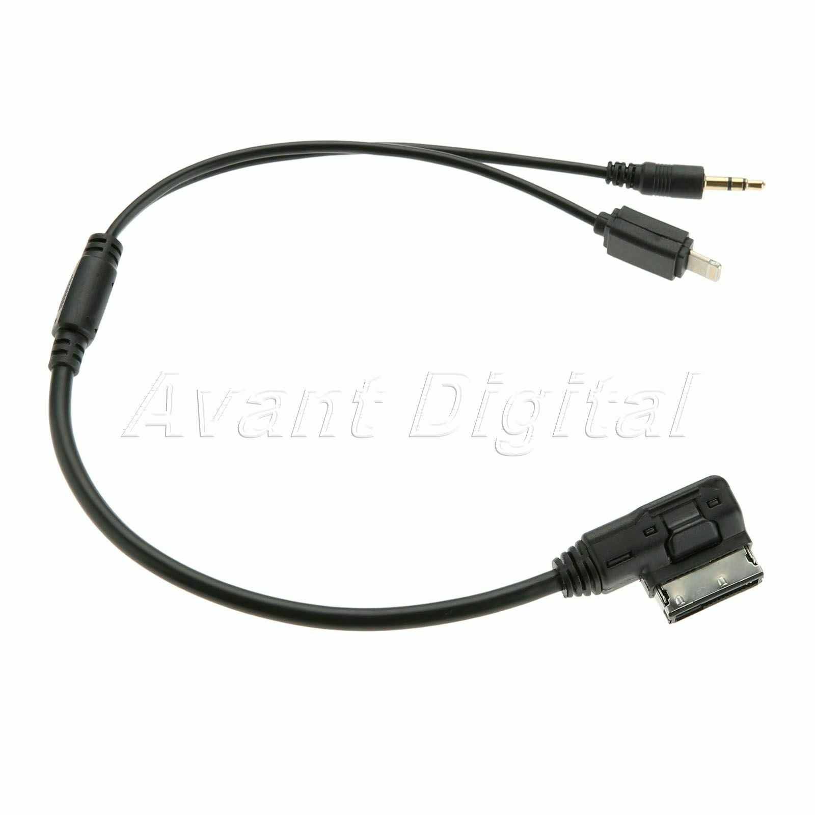 Car AMI MDI MMI 3.5 mm AUX Interface Adapter Car  Cable Fit for A4