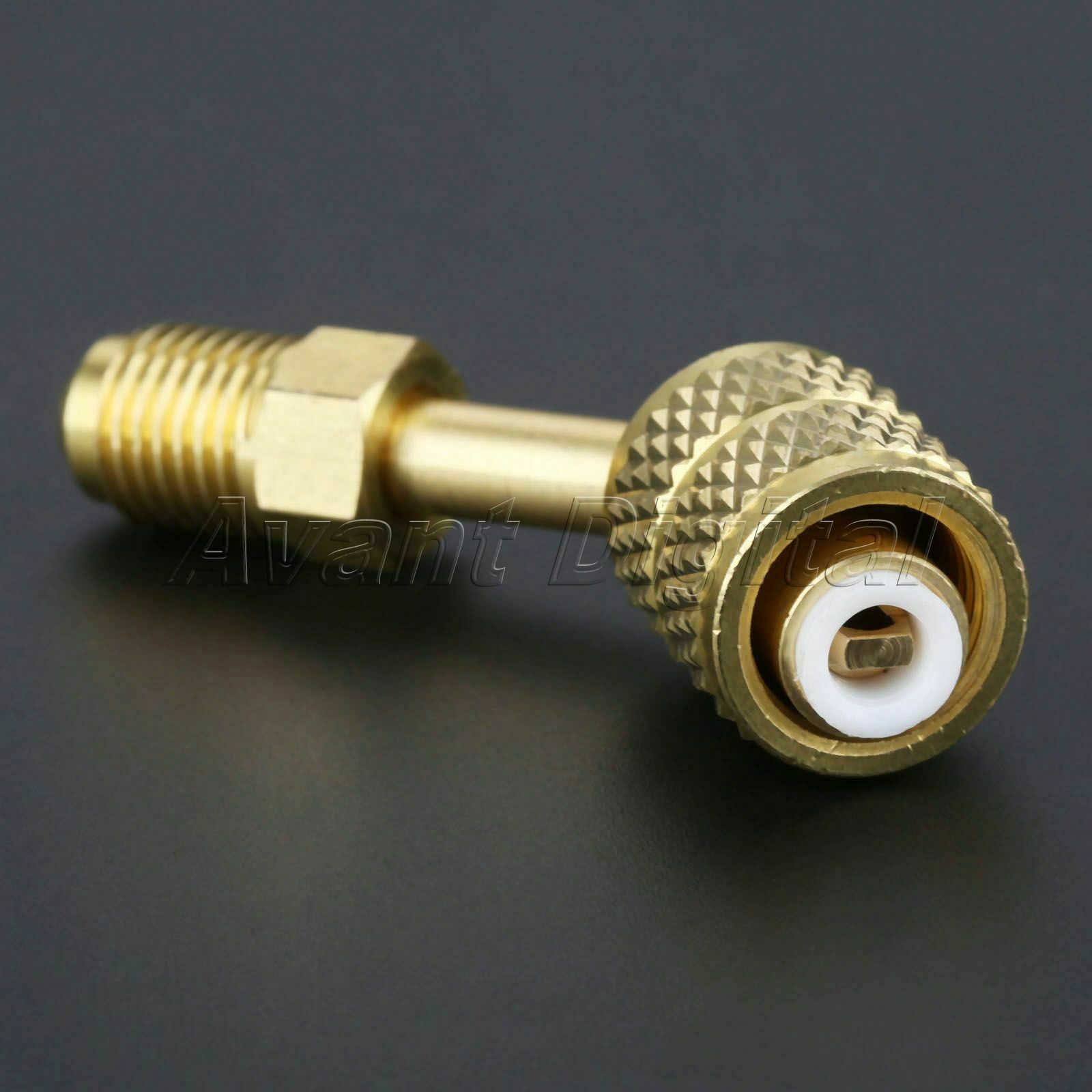 Angled R-410a Adapter for Mini Split HVAC System 5/16" Female 1/4" Male Ductless
