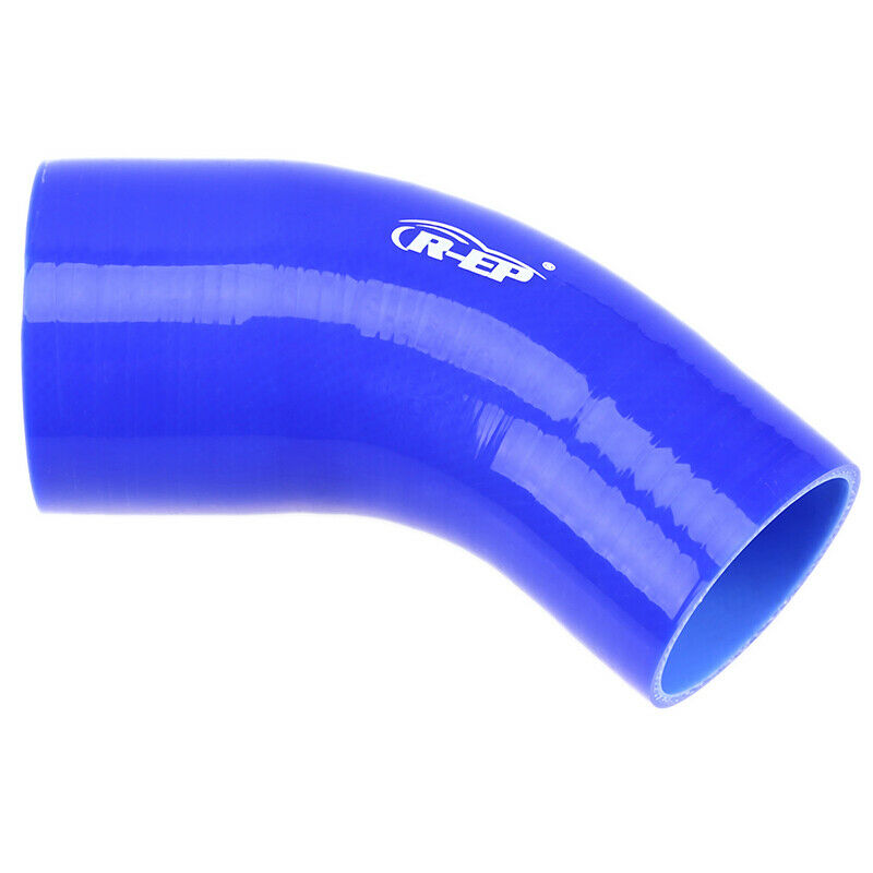 45 degree elbow Silicone hose 45 degree 2.5"-3" reducer COUPLER Blue