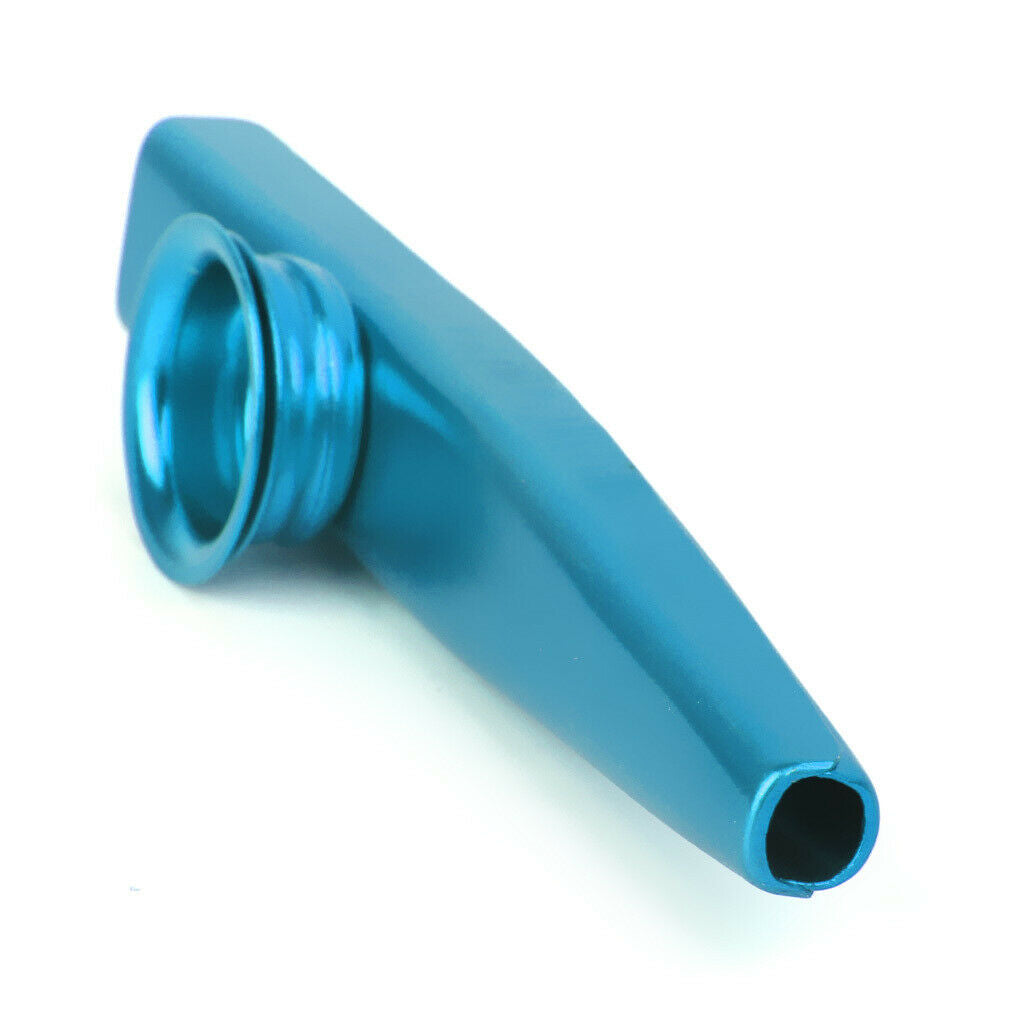 Portable 2Pcs Golden Blue Metal Kazoo Mouth Flute Mini Kids Wind Instrument