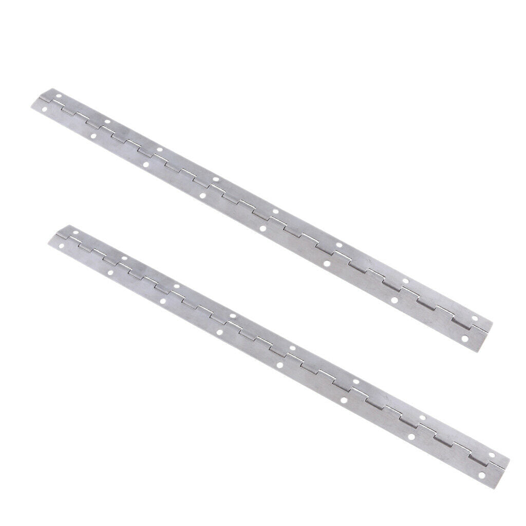 2 High polished Boat Door Piano Hinge Stainless Marine Deck & Cabin Hardware