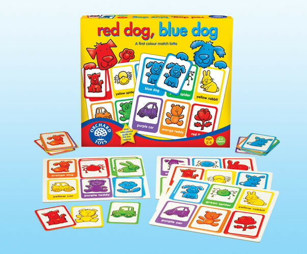 Orchard Toys 044 Red Dog, Blue Dog Kids Childrens British made Game 2 - 5 Years