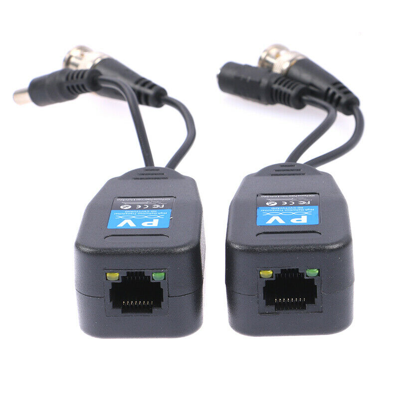 1Pair Video HD Connector Balun Transceiver For Cctv Security Surveillance.l8