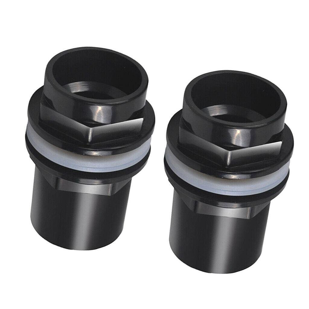 2x Fish Tank Pipe Joint Aquarium Pipe Connector Coupler Adapter 25mm Dia