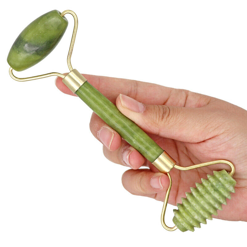 Guasha Facial Jade Roller Face Thin+Body Gua Sha Board Massager Tool SetB Tt