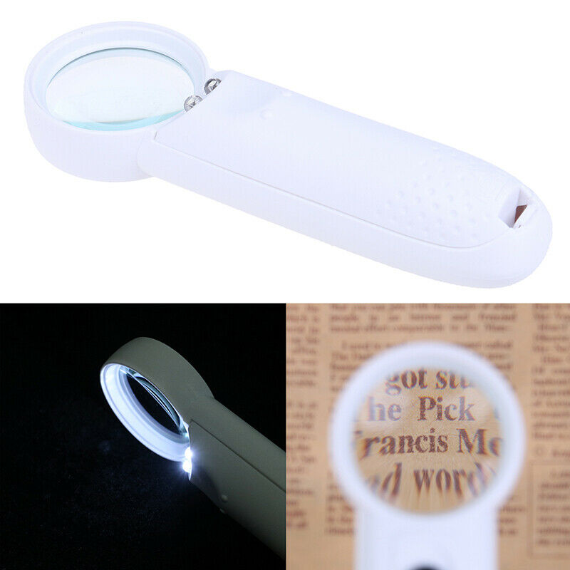 15X tHndheld Glass Loupe 2 LED Jewelry Magnifier Magnifying Glass repa tHSJCA