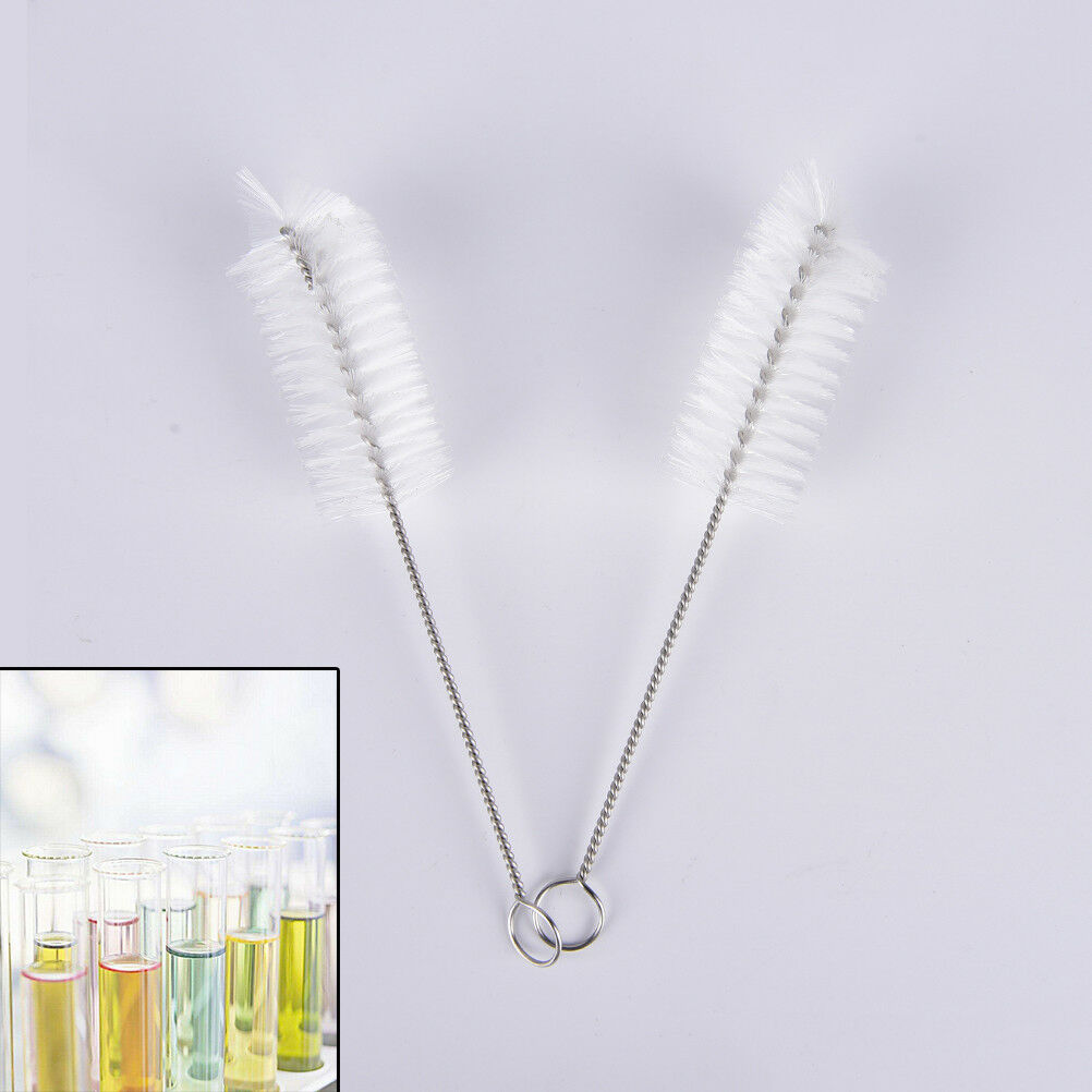 2Pcs Lab Chemistry Test Tube Bottle Cleaning Brushes Cleaner Laboratory Su.l8