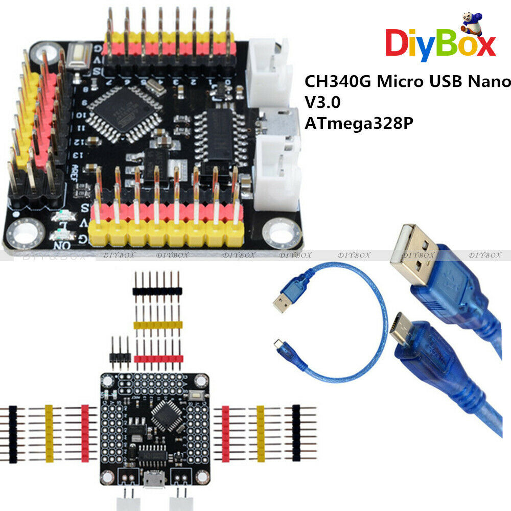 Nano V3.0 Micro USB 16Mhz CH340G ATmega328P Controller Driver Board For Arduino