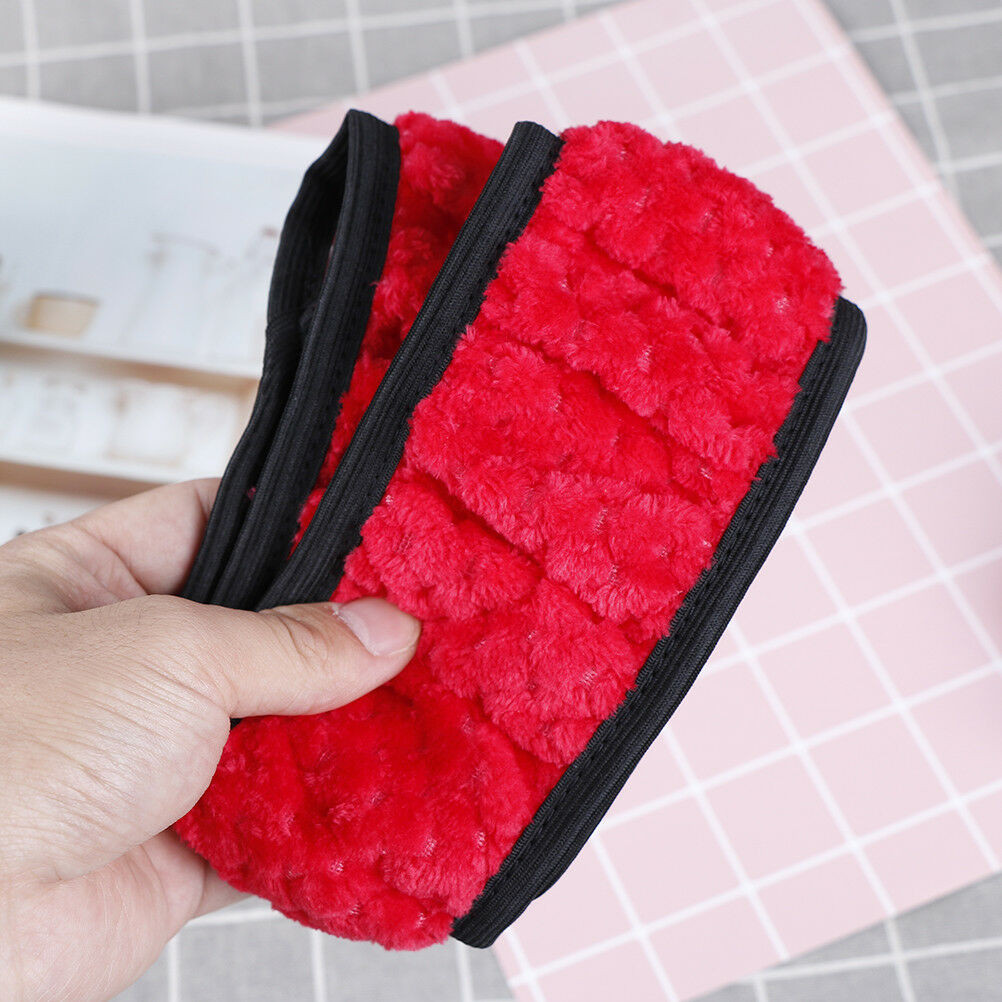1PC Winter red soft warm plush velvet car steering wheel cover auto car deco Tt