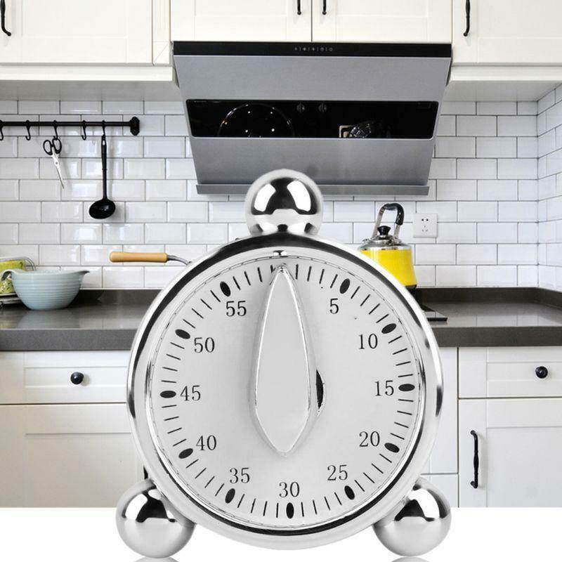 60 Minute Kitchen Mechanical Timer Cooking Reminders Alarm Clock Countdown Timer