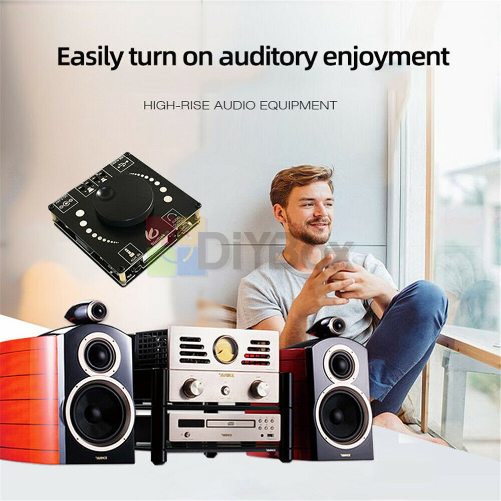 TPA3116D2 Bluetooth5.0 Audio Stereo HIFI AUX USB 50Wx2 Digital Amplifier Board