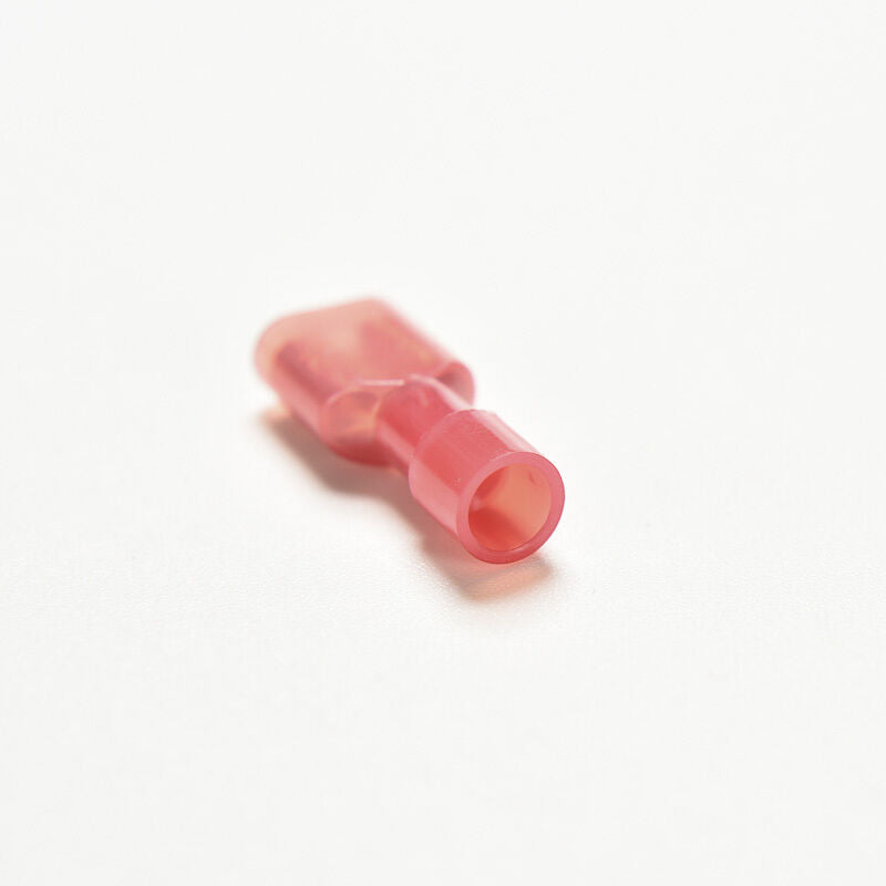 50Pcs Red Fully Insulated Nylon Female Crimp Connectors Terminals 22-16AWDD