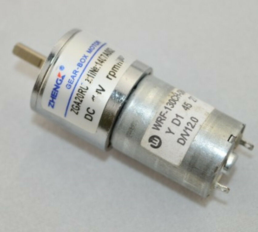 ZGA20RU DC 6V 2RPM 2 Pin Cylinder Shaped Permanent magnet dc gear motor