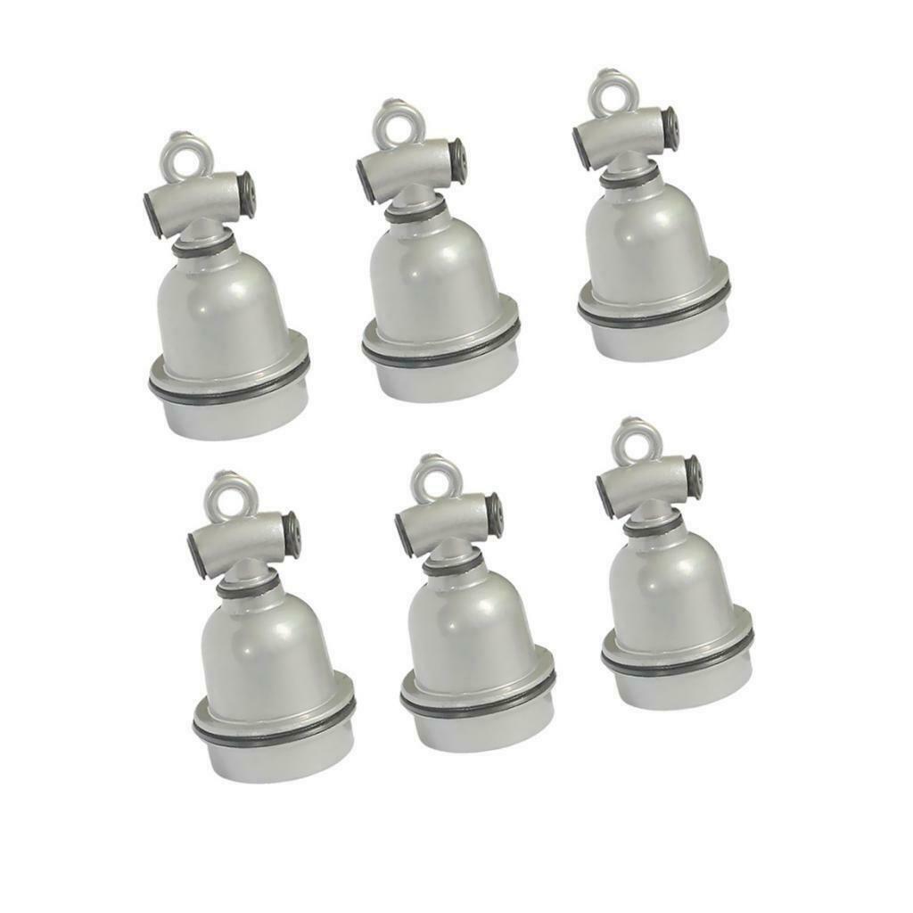 6pcs Screw E27 Ceramic Socket Bulb Holder for Heat Lamps & High Temps