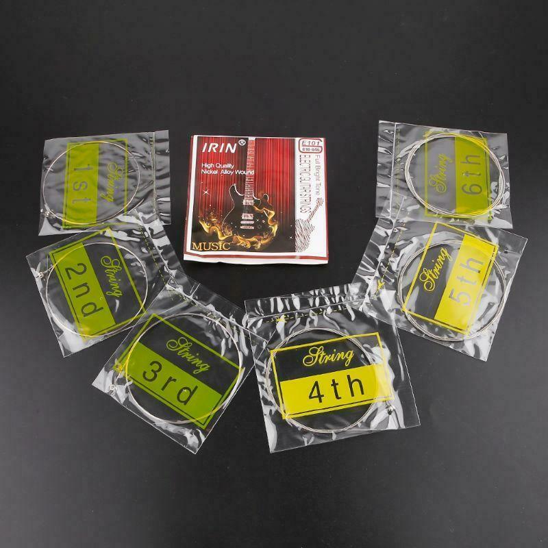 6pcs/set E101 Electric Guitar Strings Steel Core Nickel Alloy Wound (.010-.046)