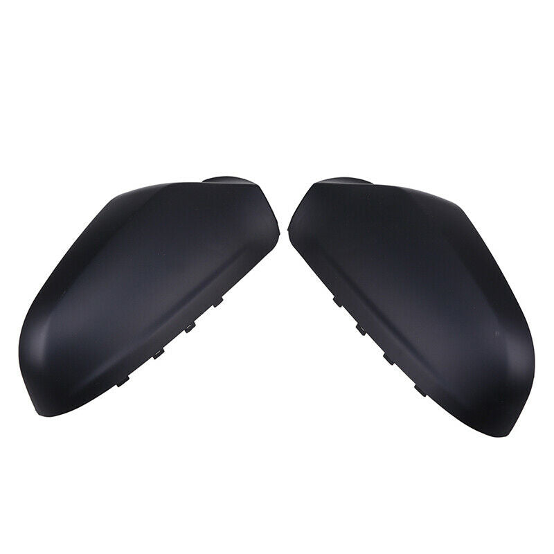 Pair Door Side Wing Mirror Cover Casing Black For VAUXHALL ASTRA H 2004-2008