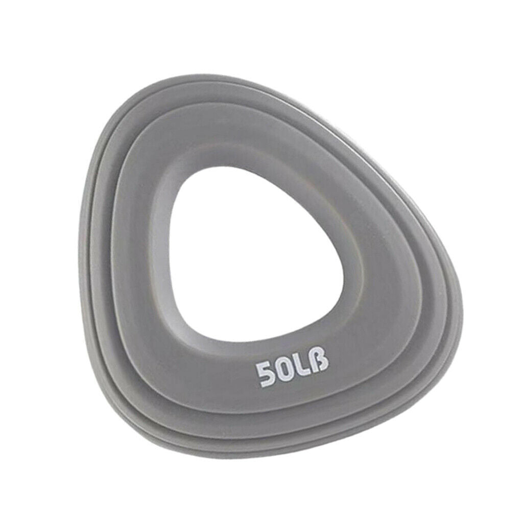 Silicone Forearm Hand Gripper Ring Muscle Power Training Exerciser Gray