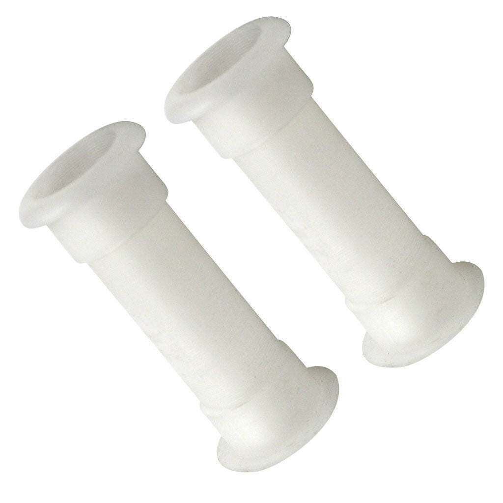 2 Pieces 3/4inch White Transom Drain Tube Thru-Hull Connection Connector Up to 2