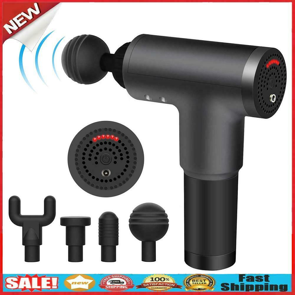 Electric Fascia Gun Muscle Relax Device Vibration Massager US @