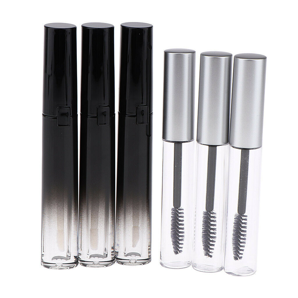 6x 10ml/5ml Empty Lip Gloss Eyelash Mascara Tubes Vials Bottles Container